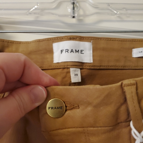 Frame Le Crop Mini Boot Cut Vicuña Tan Pant Sz 29 - Picture 4 of 10